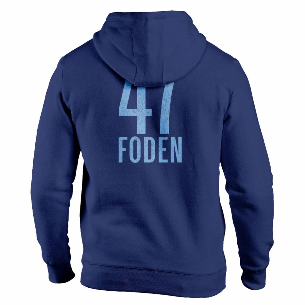 Phil Foden Manchester City 1863FC Player Fleece Pullover Hoodie -  Navy