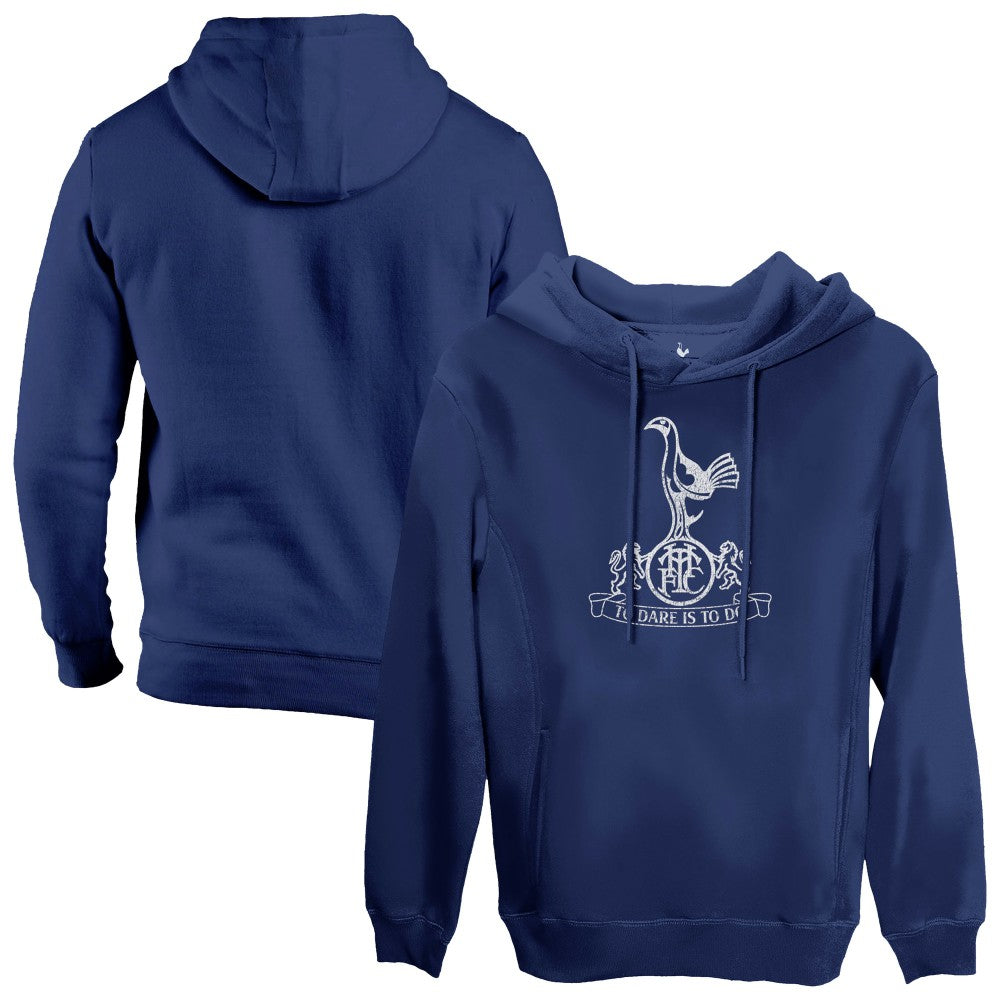 Tottenham Hotspur 1863FC Mono Badge Fleece Pullover Hoodie -  Navy