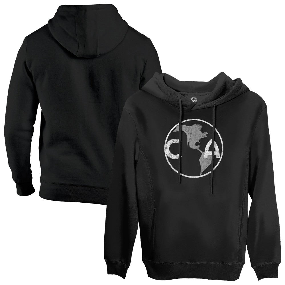 Club America 1863FC Retro Badge Pullover Hoodie -  Black
