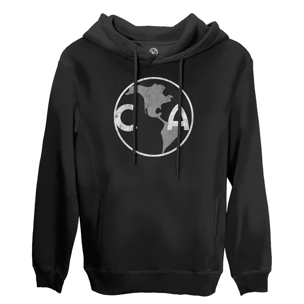 Club America 1863FC Retro Badge Pullover Hoodie -  Black