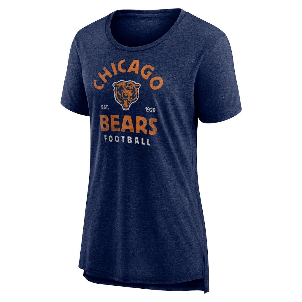 Women's Vintage Arch Tri-Blend T-Shirt - Chicago Bears