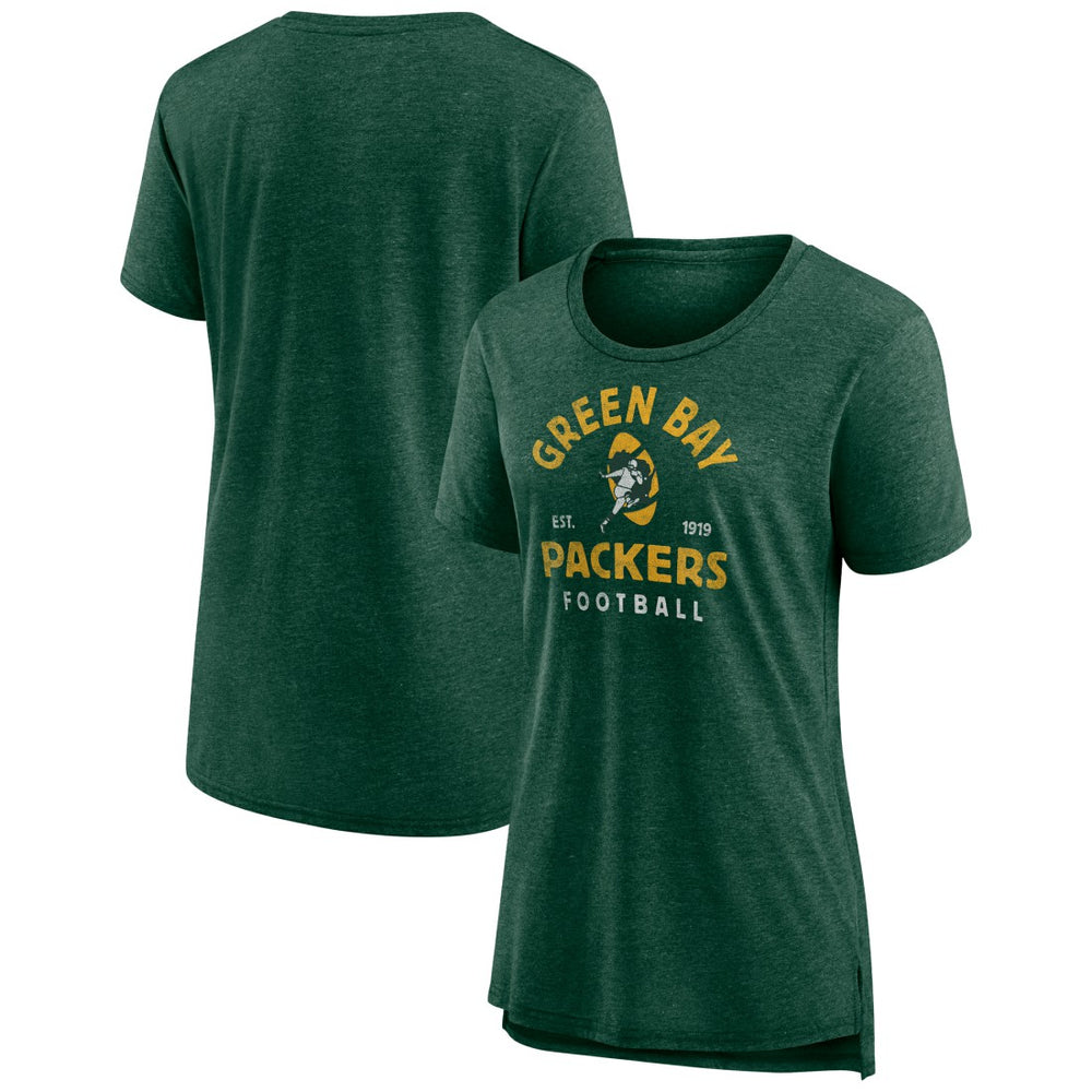 Women's Vintage Arch Tri-Blend T-Shirt - Green Bay Packers