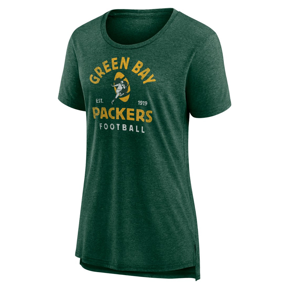 Women's Vintage Arch Tri-Blend T-Shirt - Green Bay Packers