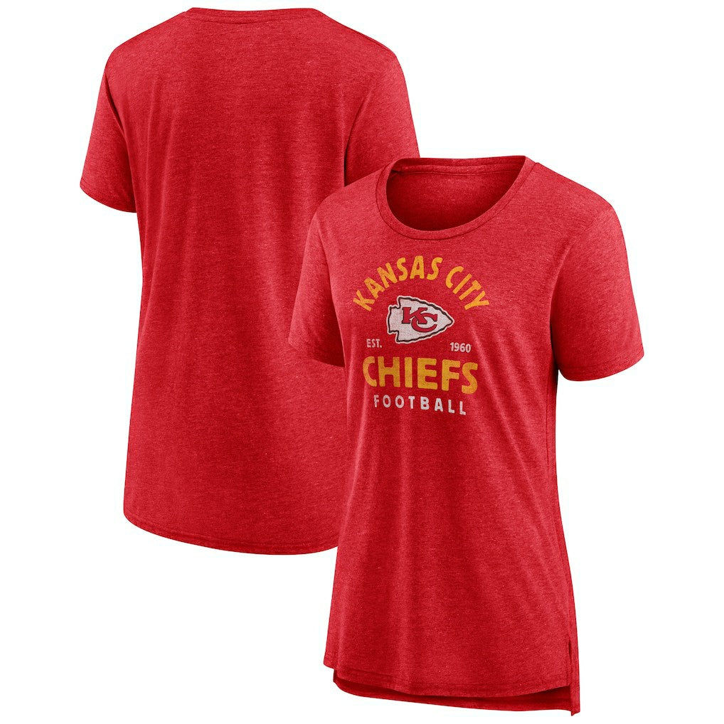 Women's Vintage Arch Tri-Blend T-Shirt - Kansas City Chiefs