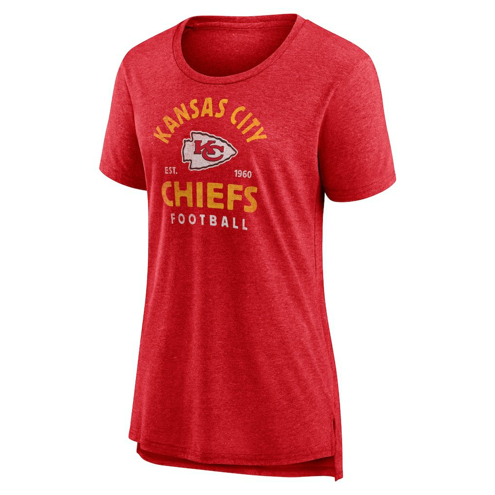 Women's Vintage Arch Tri-Blend T-Shirt - Kansas City Chiefs