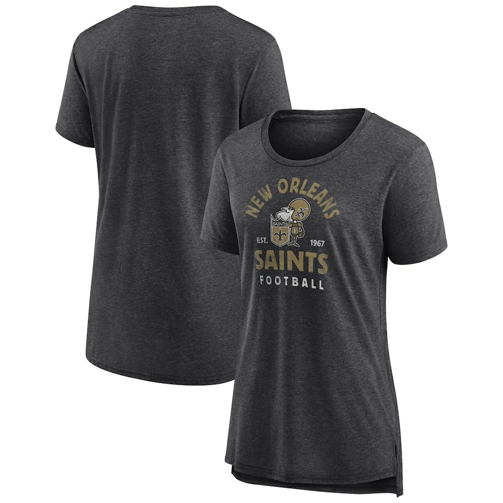 Women's Vintage Arch Tri-Blend T-Shirt - New Orleans Saints