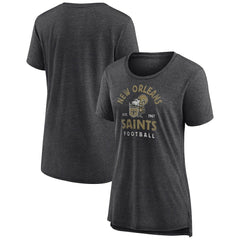 Women's Vintage Arch Tri-Blend T-Shirt - New Orleans Saints