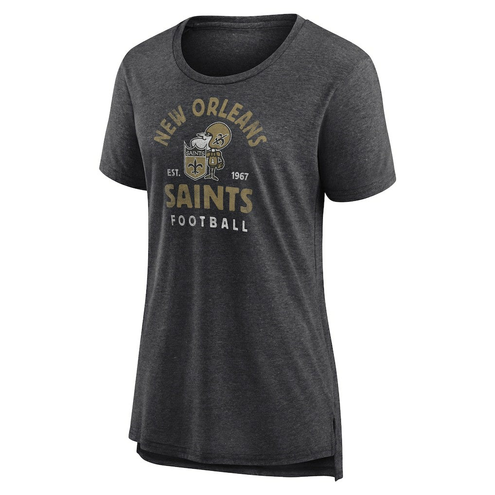 Women's Vintage Arch Tri-Blend T-Shirt - New Orleans Saints