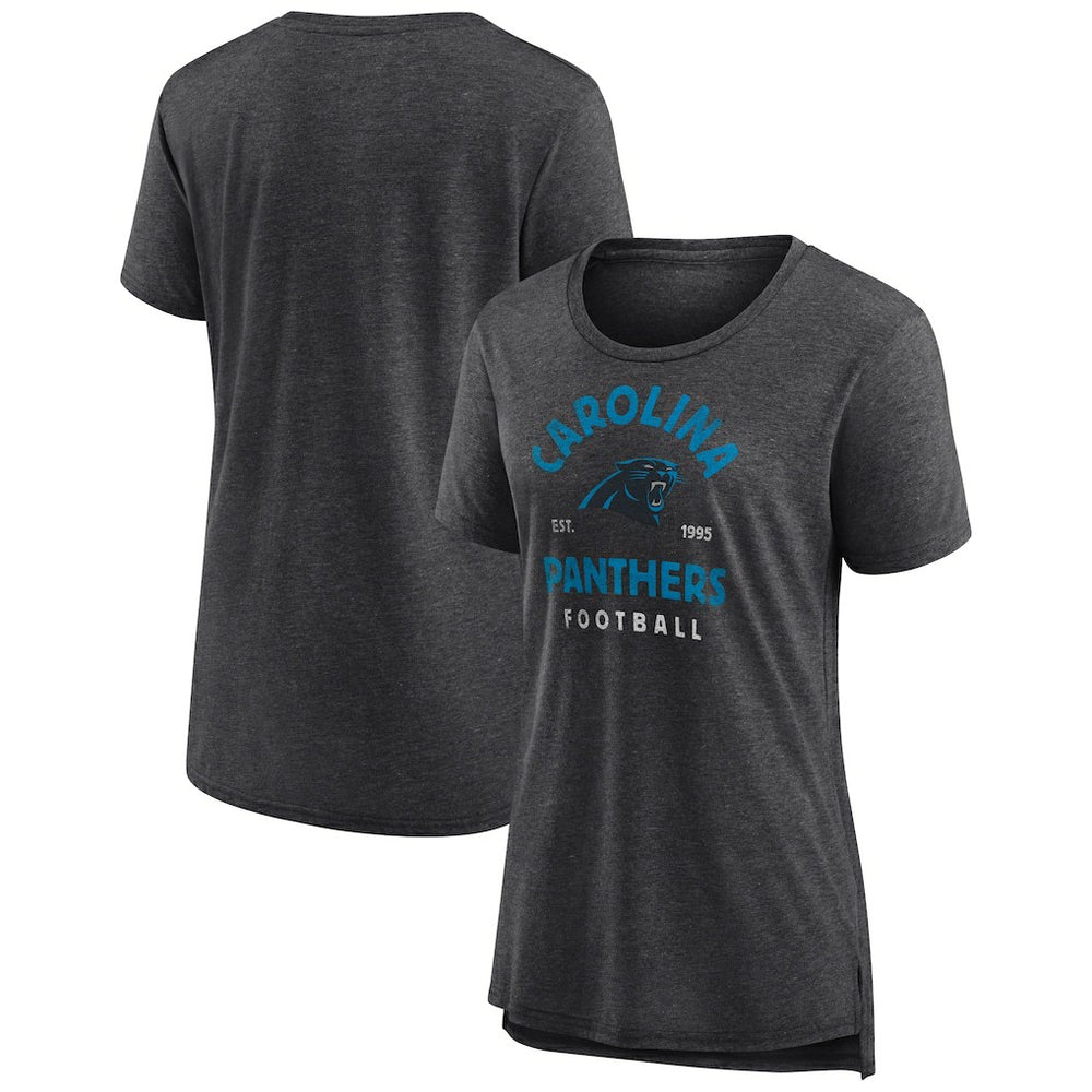Women's Vintage Arch Tri-Blend T-Shirt - Carolina Panthers