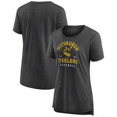 Women's Vintage Arch Tri-Blend T-Shirt - Pittsburgh Steelers