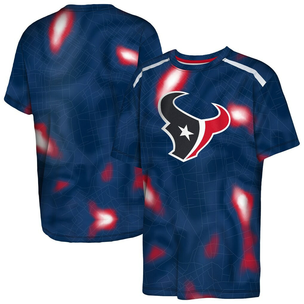 Outerstuff Youth End Zone Dri-Tek T-Shirt - Houston Texans