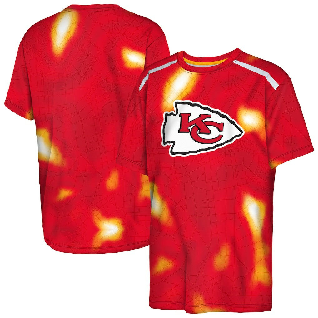 Outerstuff Youth End Zone Dri-Tek T-Shirt - Kansas City Chiefs
