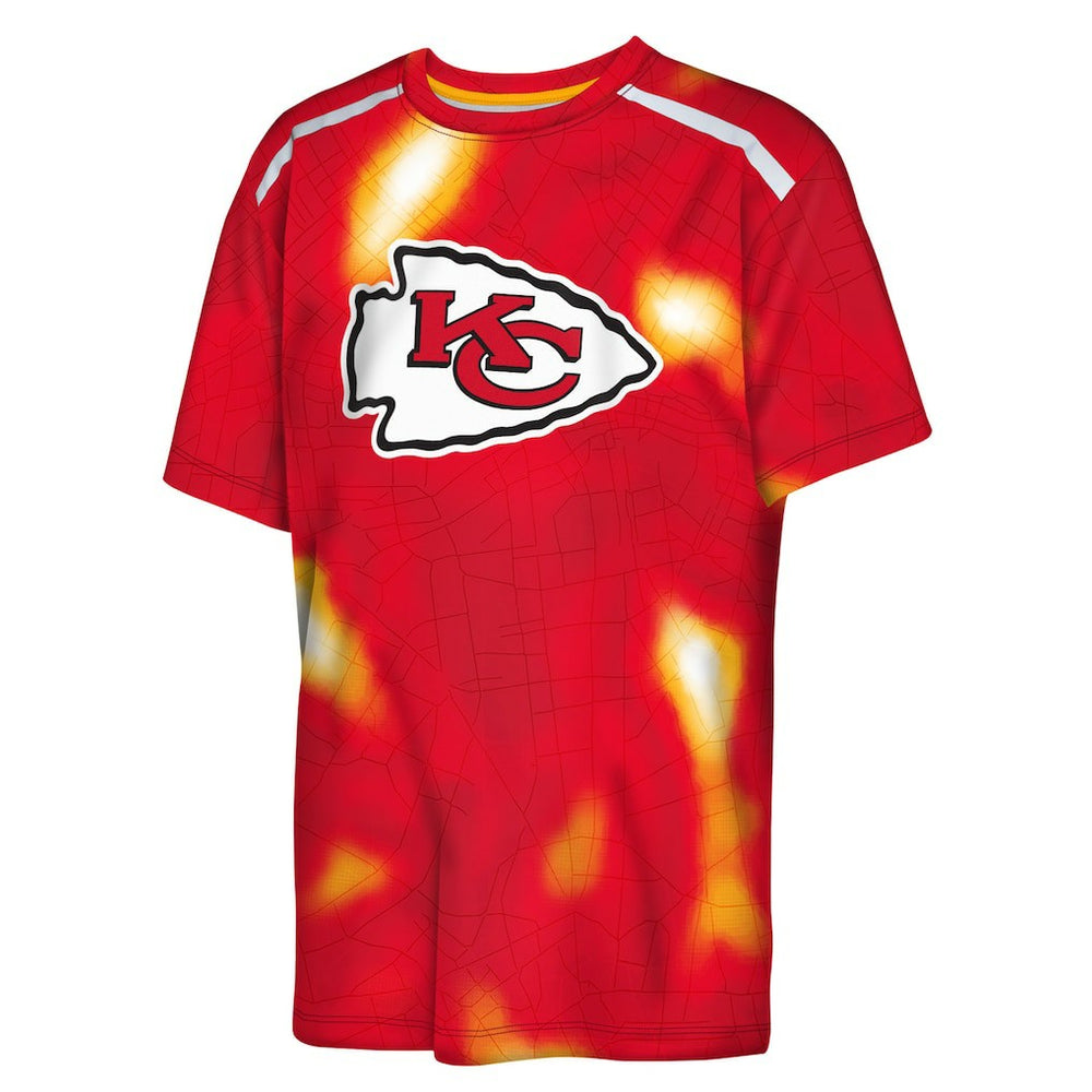 Outerstuff Youth End Zone Dri-Tek T-Shirt - Kansas City Chiefs