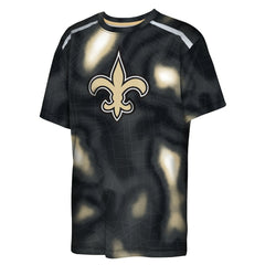 Outerstuff Youth End Zone Dri-Tek T-Shirt - New Orleans Saints