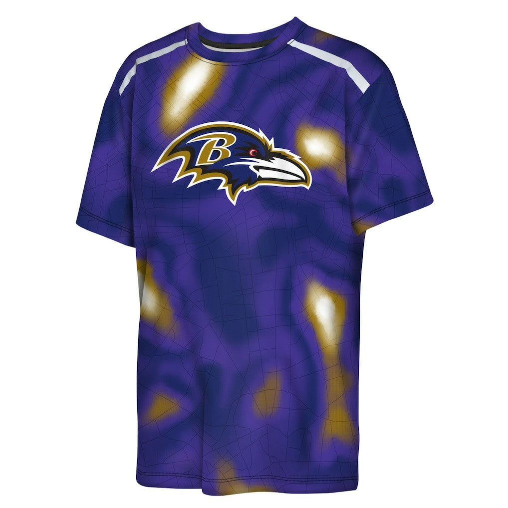 Outerstuff Youth End Zone Dri-Tek T-Shirt - Baltimore Ravens