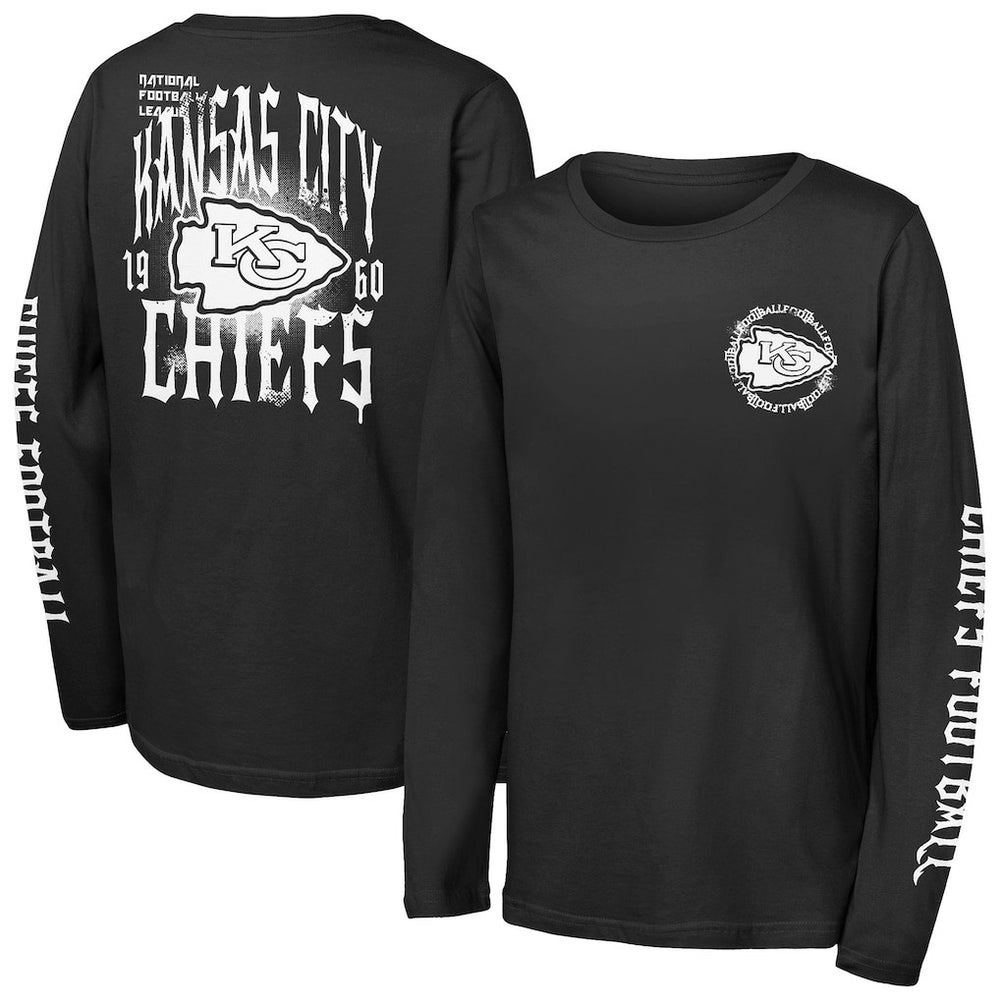 Outerstuff Youth Rumble Long Sleeve T-Shirt - Kansas City Chiefs