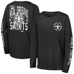 Outerstuff Youth Rumble Long Sleeve T-Shirt - New Orleans Saints