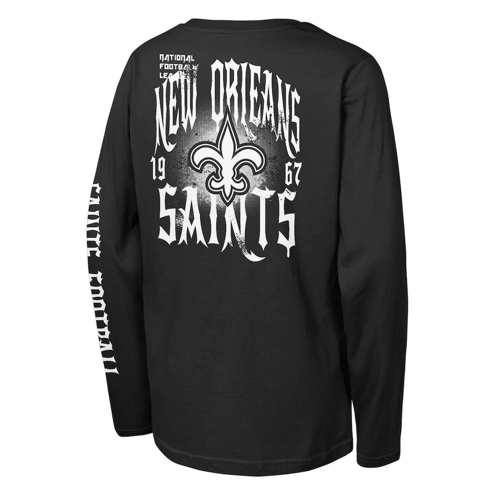 Outerstuff Youth Rumble Long Sleeve T-Shirt - New Orleans Saints