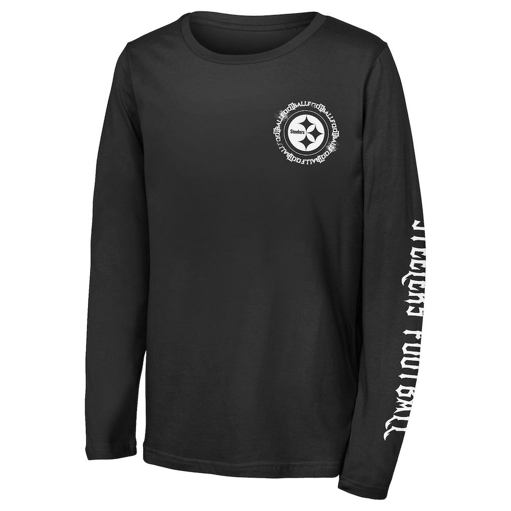 Outerstuff Youth Rumble Long Sleeve T-Shirt - Pittsburgh Steelers