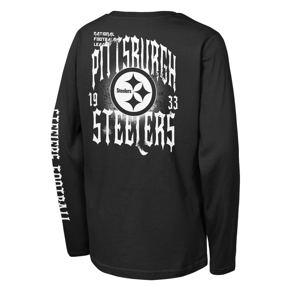 Outerstuff Youth Rumble Long Sleeve T-Shirt - Pittsburgh Steelers