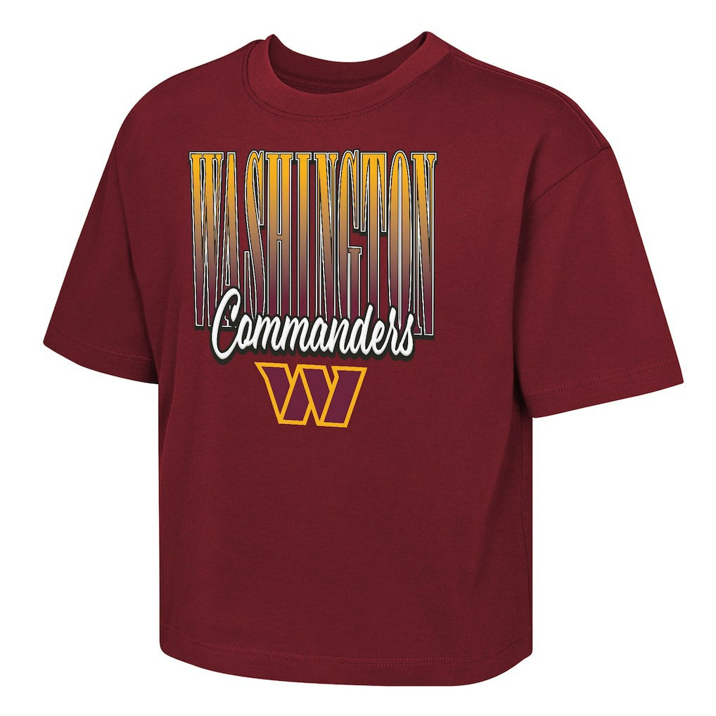 Outerstuff Girls Youth Big City Boxy T-Shirt - Washington Commanders