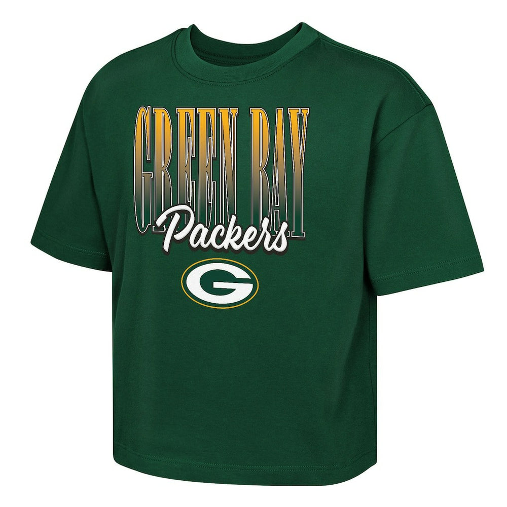 Outerstuff Girls Youth Big City Boxy T-Shirt - Green Bay Packers