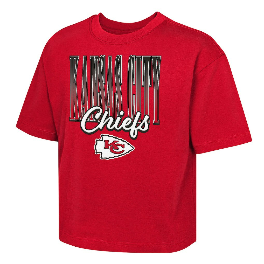 Outerstuff Girls Youth Big City Boxy T-Shirt - Kansas City Chiefs