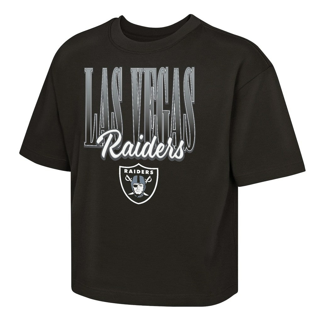 Outerstuff Girls Youth Big City Boxy T-Shirt - Las Vegas Raiders