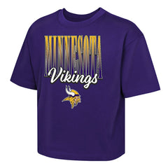 Outerstuff Girls Youth Big City Boxy T-Shirt - Minnesota Vikings