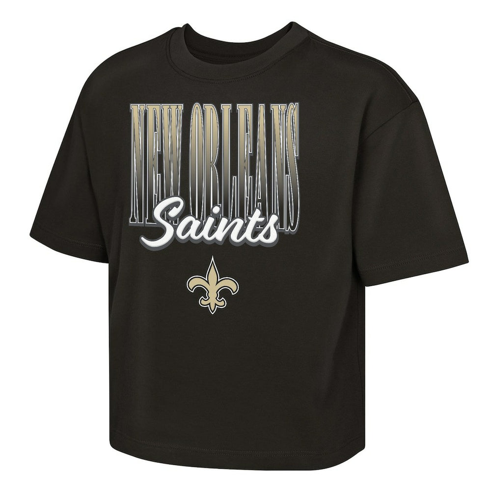 Outerstuff Girls Youth Big City Boxy T-Shirt - New Orleans Saints