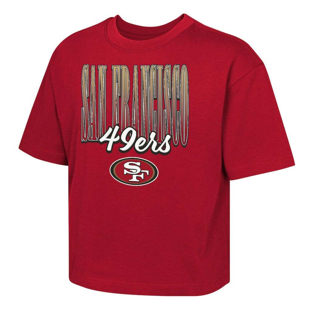 Outerstuff Girls Youth Big City Boxy T-Shirt - San Francisco 49ers