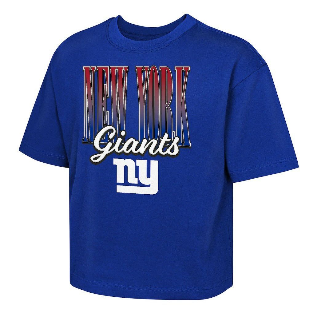 Outerstuff Girls Youth Big City Boxy T-Shirt - New York Giants