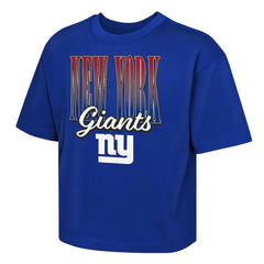 Outerstuff Girls Youth Big City Boxy T-Shirt - New York Giants