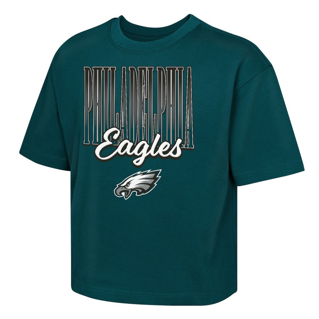 Outerstuff Girls Youth Big City Boxy T-Shirt - Philadelphia Eagles