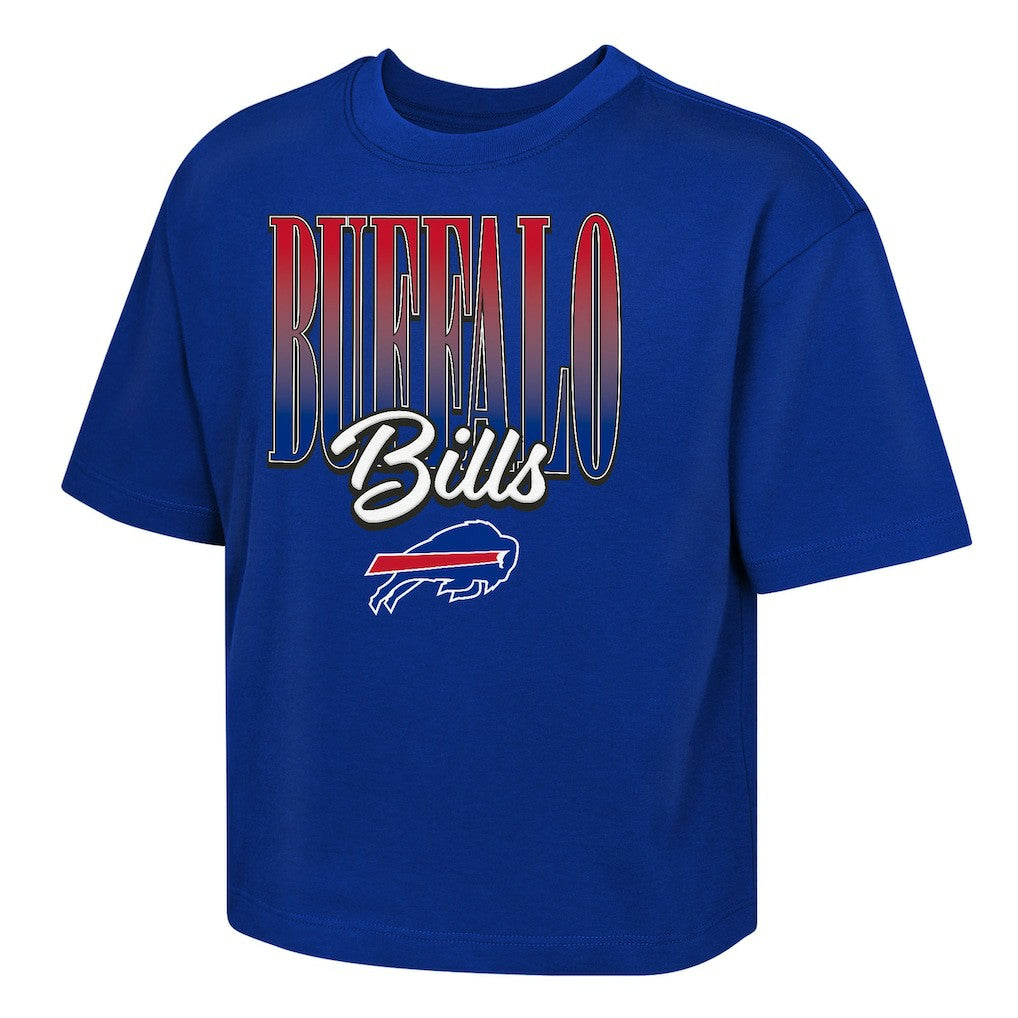 Outerstuff Girls Youth Big City Boxy T-Shirt - Buffalo Bills