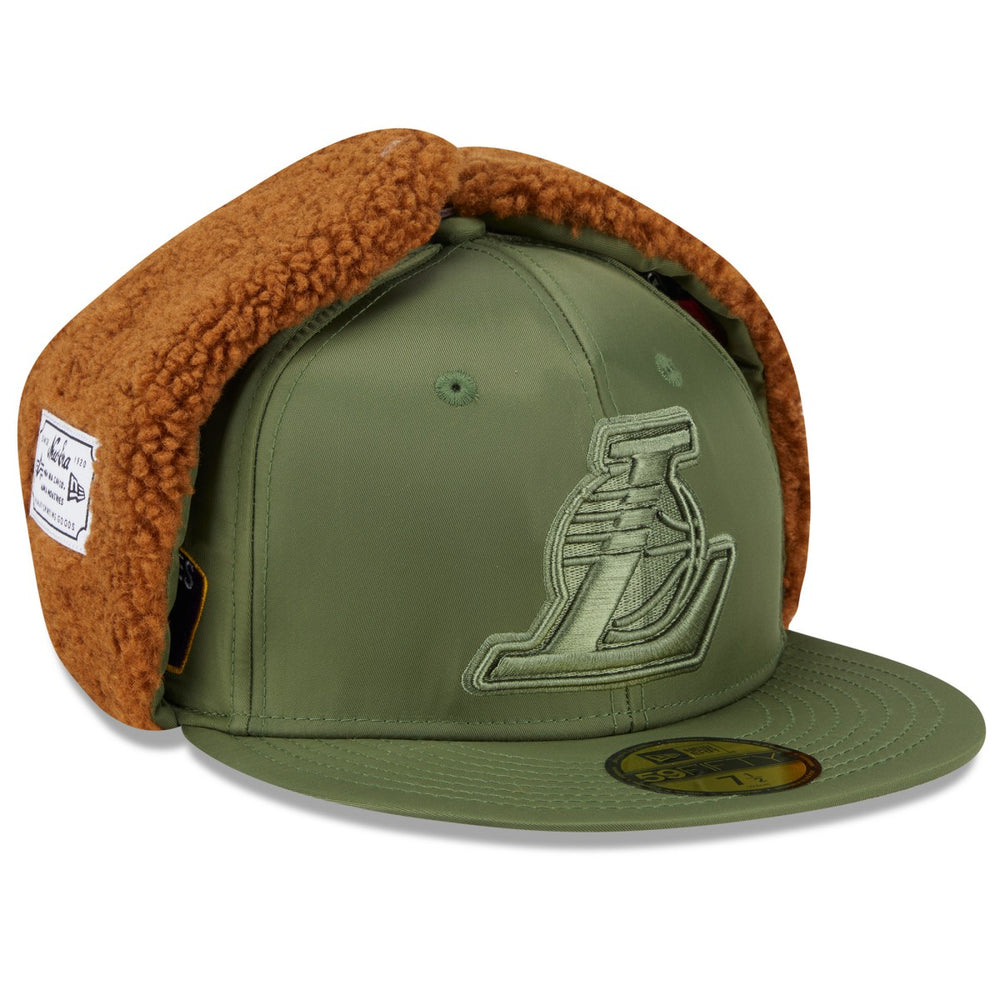 NBA Los Angeles Lakers x Alpha Industries Dog Ear 59FIFTY Fitted Hat
