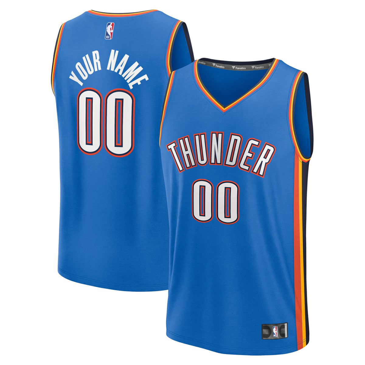 NBA Oklahoma City Thunder Fast Break Custom Jersey