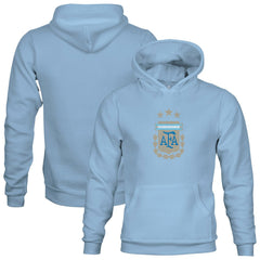 Argentina National Team 1863FC Youth Color Badge Fleece Pullover Hoodie -  Blue