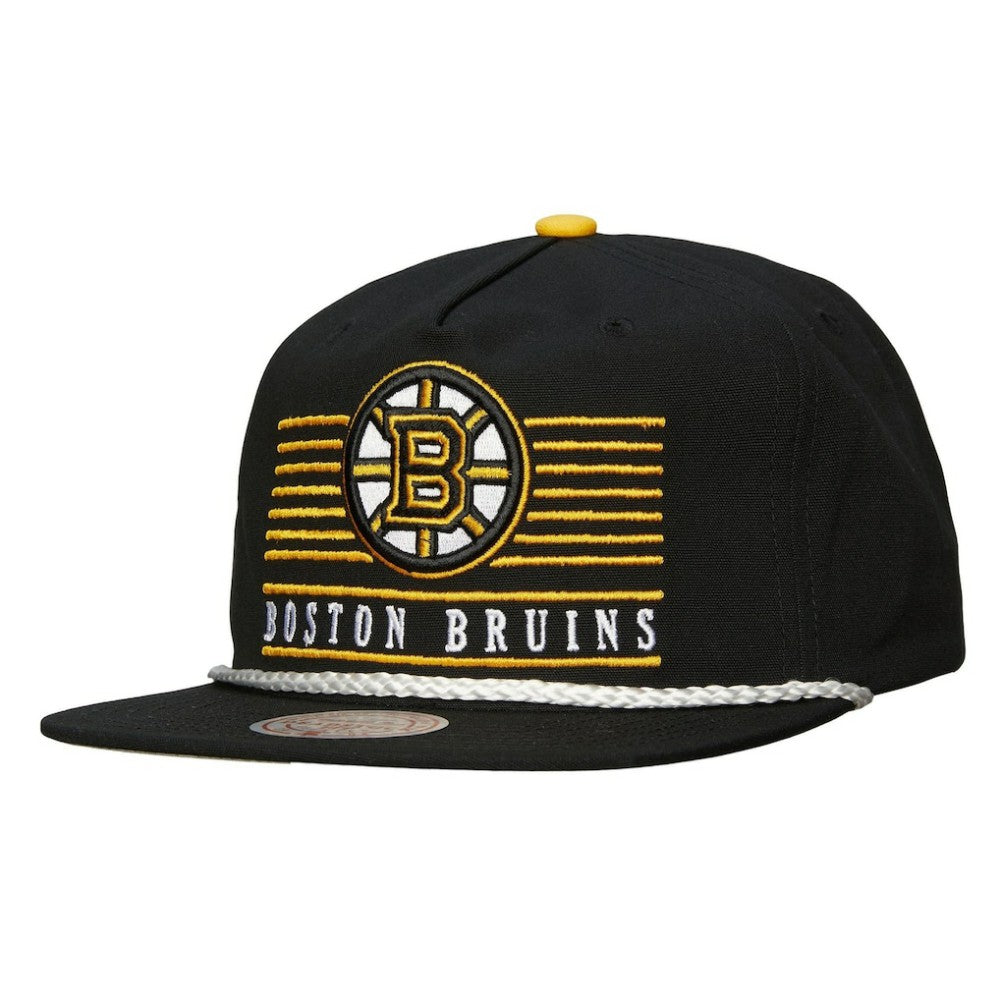 NHL Black Boston Bruins Mitchell & Ness Ascend Deadstock Snapback Hat