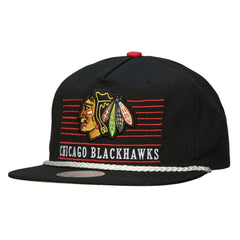 NHL Black Chicago Blackhawks Mitchell & Ness Ascend Deadstock Snapback Hat