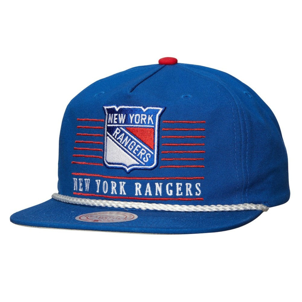 NHL Blue New York Rangers Mitchell & Ness Ascend Deadstock Snapback Hat