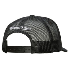 NHL White/Black San Jose Sharks Mitchell & Ness Gridlock Trucker Adjustable Hat