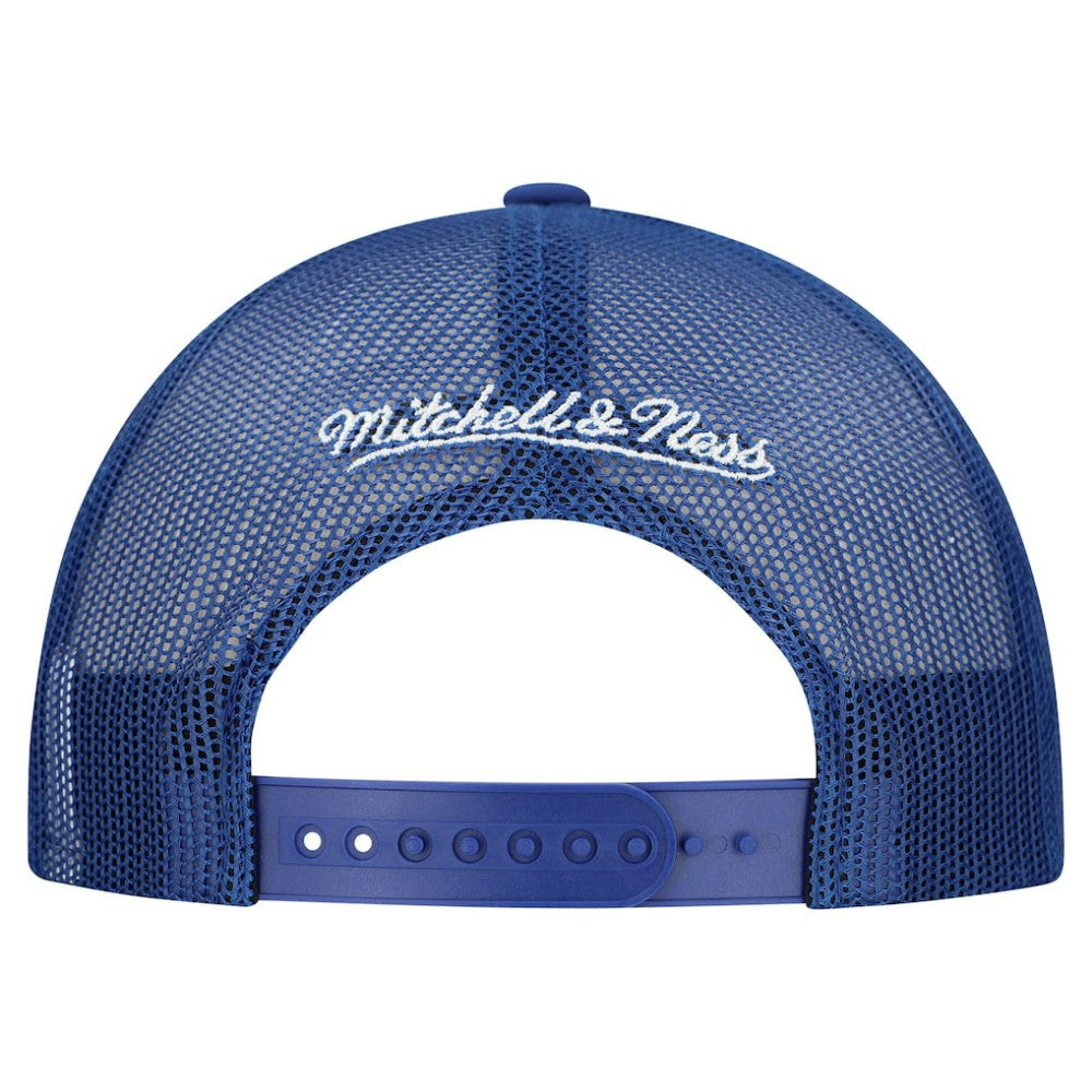 NHL White/Blue Toronto Maple Leafs Mitchell & Ness Gridlock Trucker Adjustable Hat