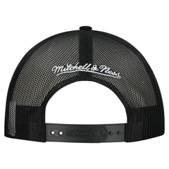 NHL White/Black Chicago Blackhawks Mitchell & Ness Gridlock Trucker Adjustable Hat
