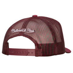 NHL White/Burgundy Colorado Avalanche Mitchell & Ness Gridlock Trucker Adjustable Hat
