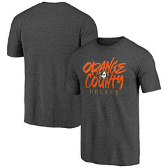 NHL Charcoal Anaheim Ducks Shoot to Score Tri-Blend T-Shirt