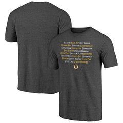 NHL Charcoal Boston Bruins Shoot to Score Tri-Blend T-Shirt