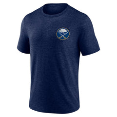 NHL Navy Buffalo Sabres Earnest Will Tri-Blend T-Shirt