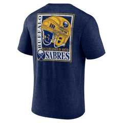 NHL Navy Buffalo Sabres Earnest Will Tri-Blend T-Shirt