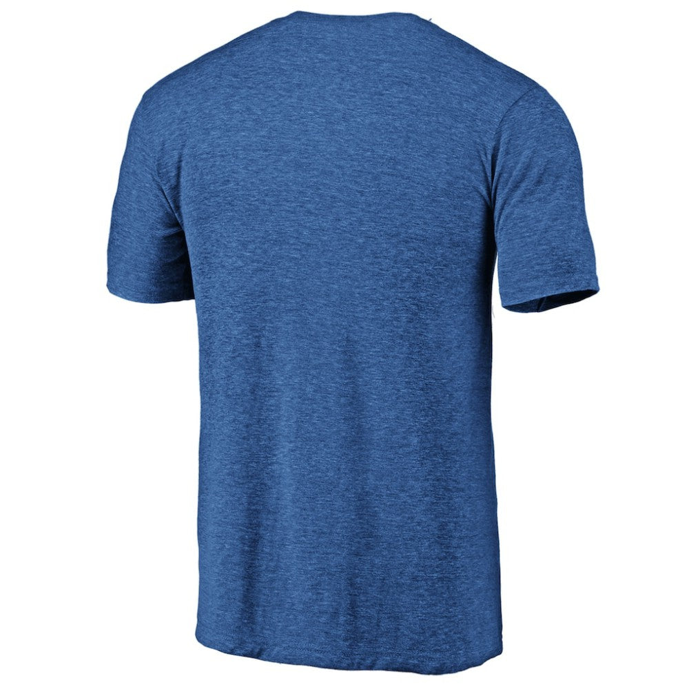 NHL Royal Buffalo Sabres Distressed Logo Tri-Blend T-Shirt